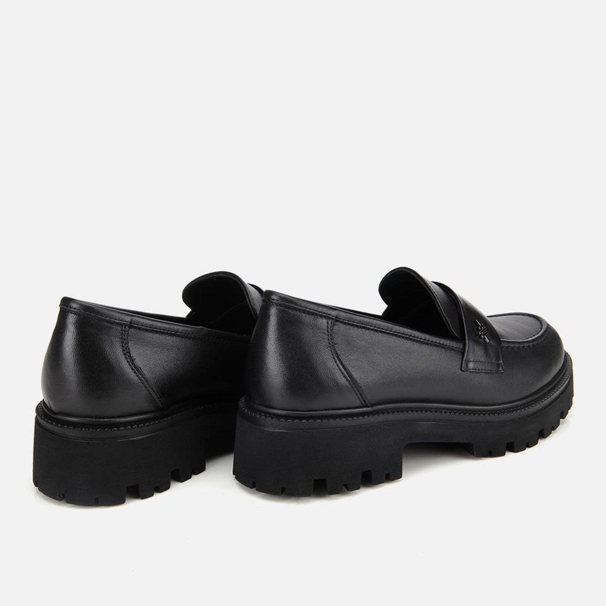 Kadın Deri Siyah Yumuşak Dokulu Günlük Loafer