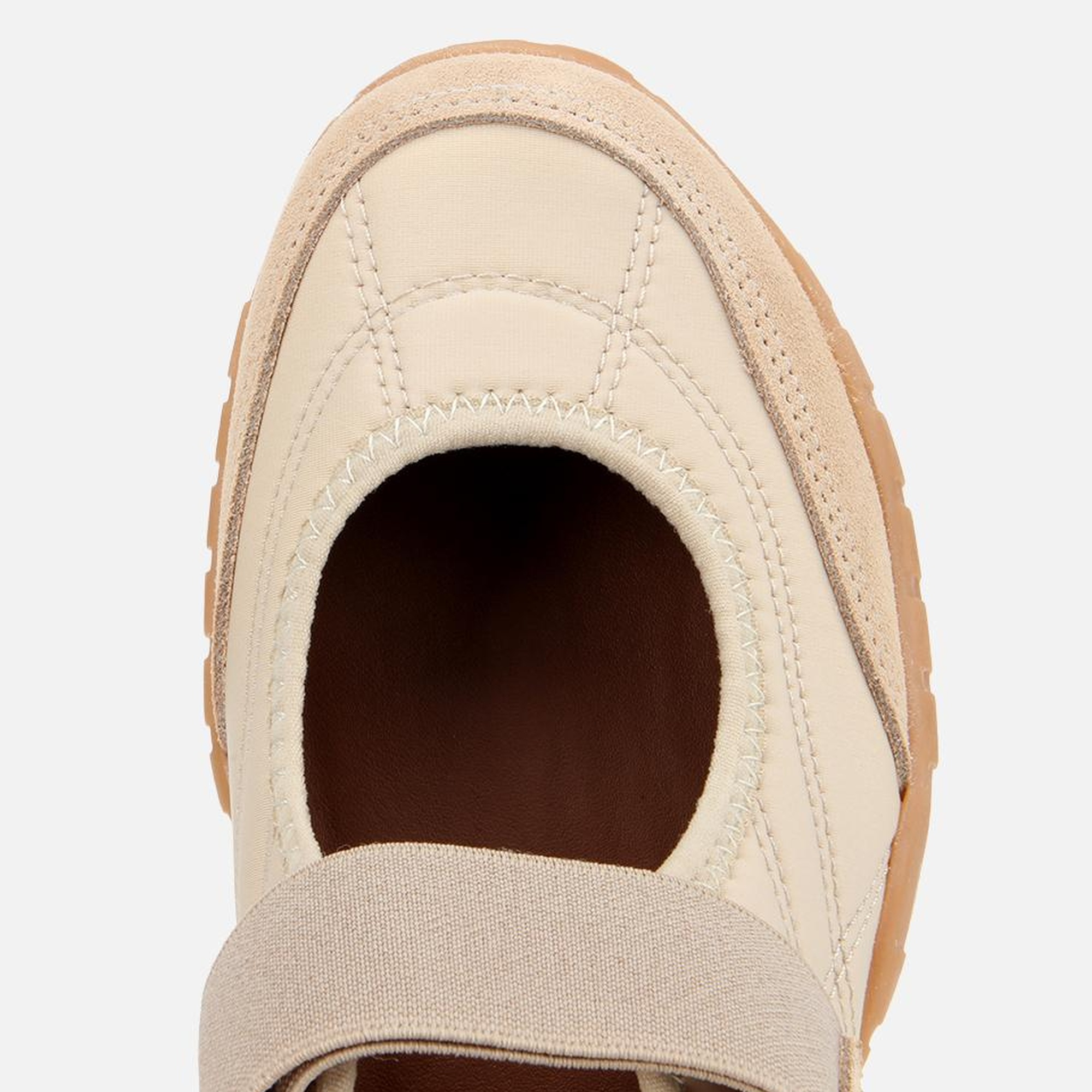 Kadın Süet Deri Bej Rahat Tabanlı Comfort Ayakkabı