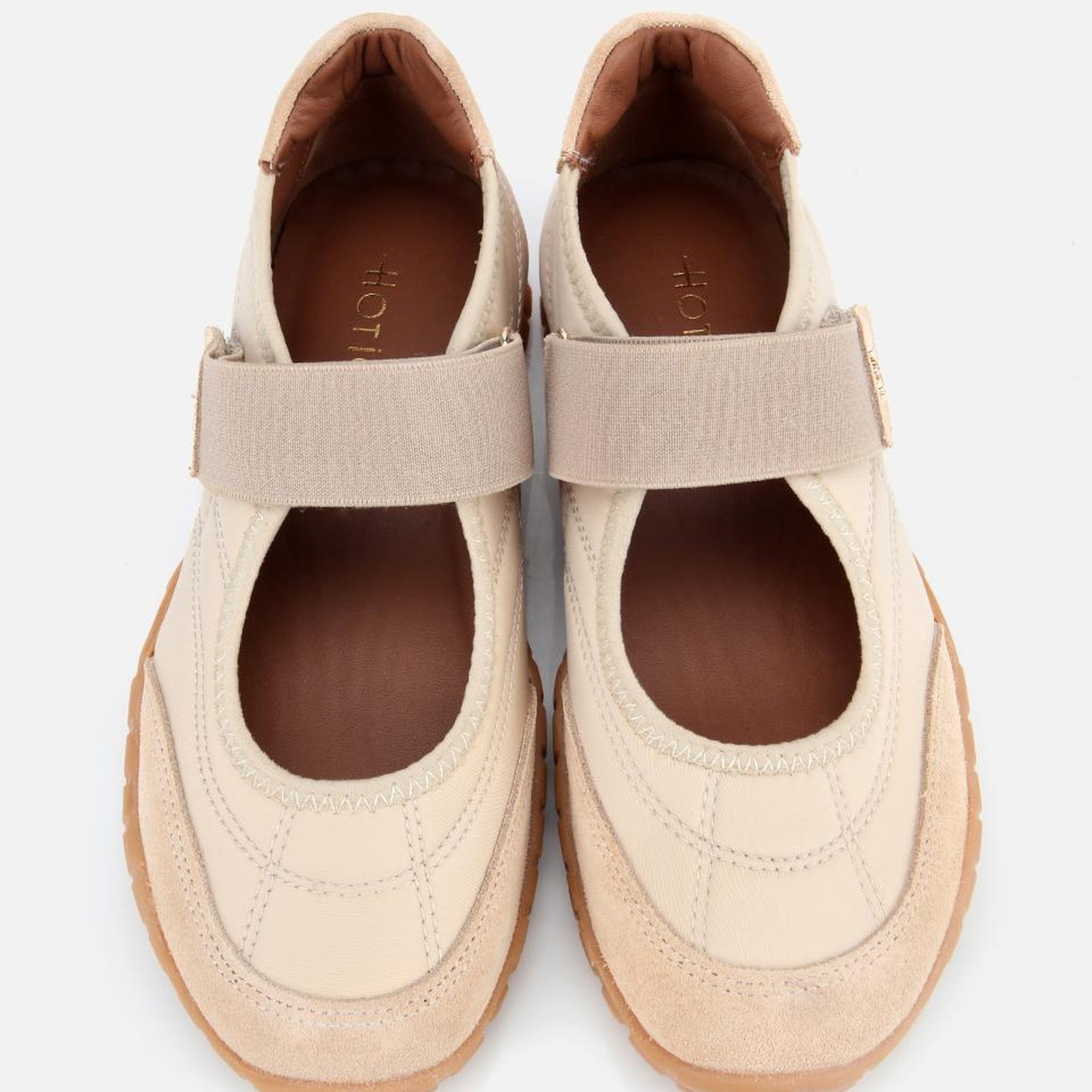 Kadın Süet Deri Bej Rahat Tabanlı Comfort Ayakkabı