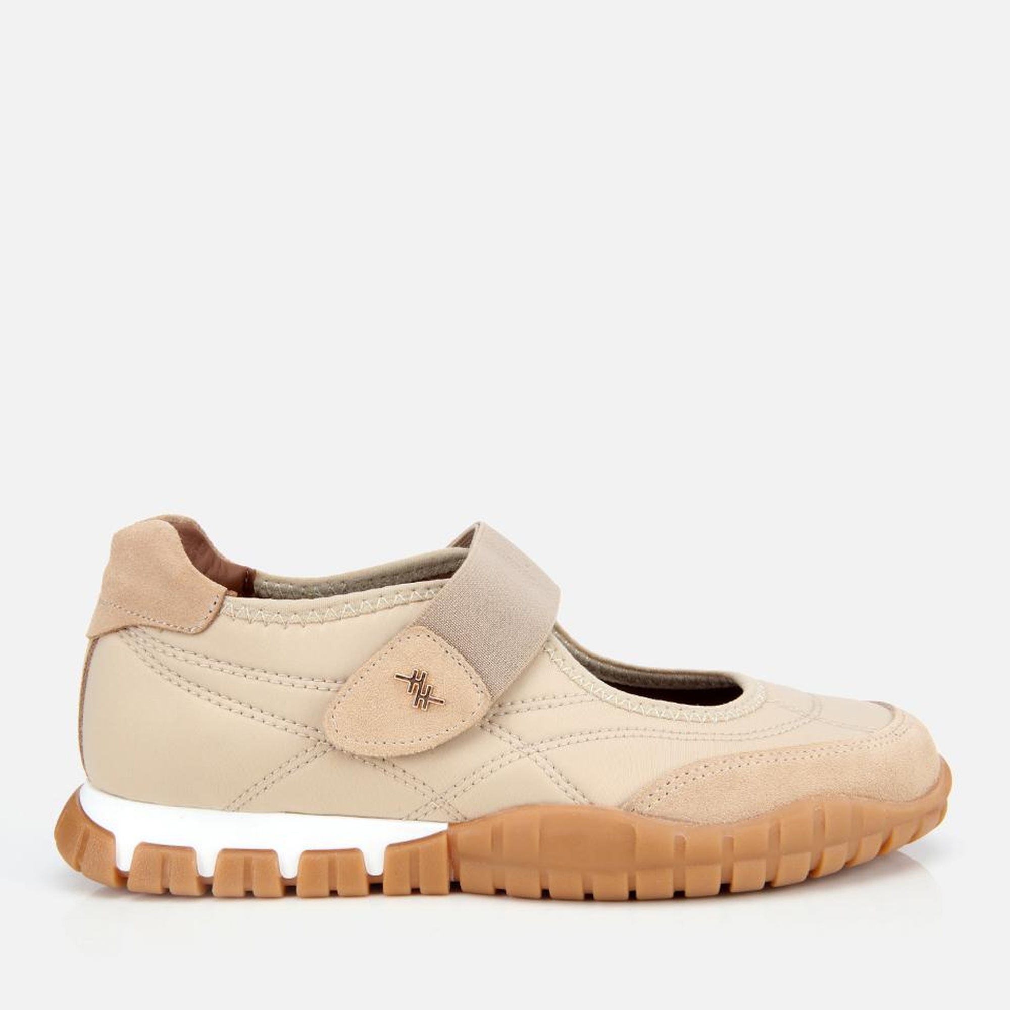 Kadın Süet Deri Bej Rahat Tabanlı Comfort Ayakkabı