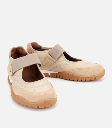  Kadın Süet Deri Bej Rahat Tabanlı Comfort Ayakkabı