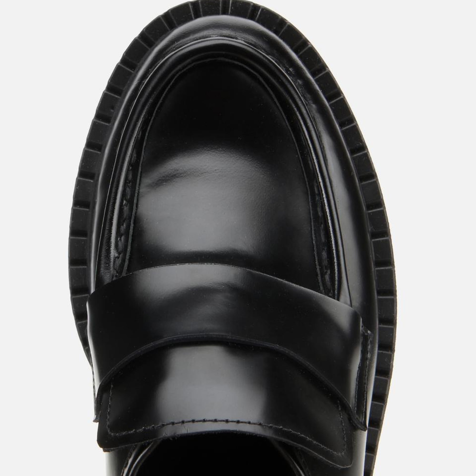 Kadın Açma Deri Siyah Günlük Loafer