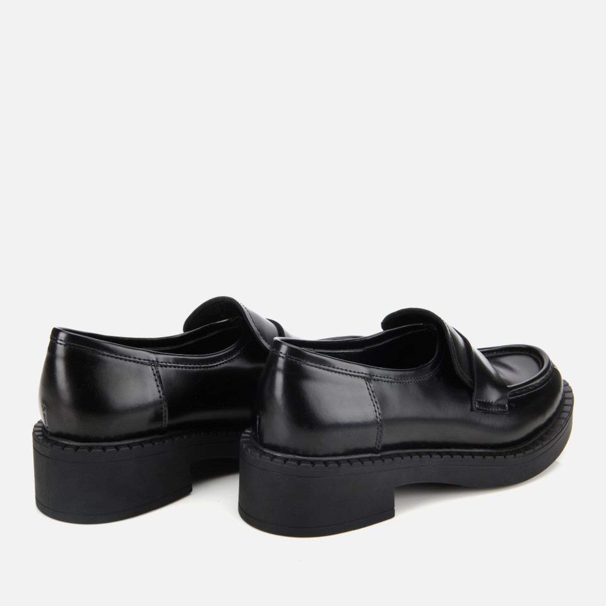 Kadın Açma Deri Siyah Günlük Loafer