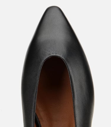  Kadın Deri Siyah Yumuşak Dokulu Babet