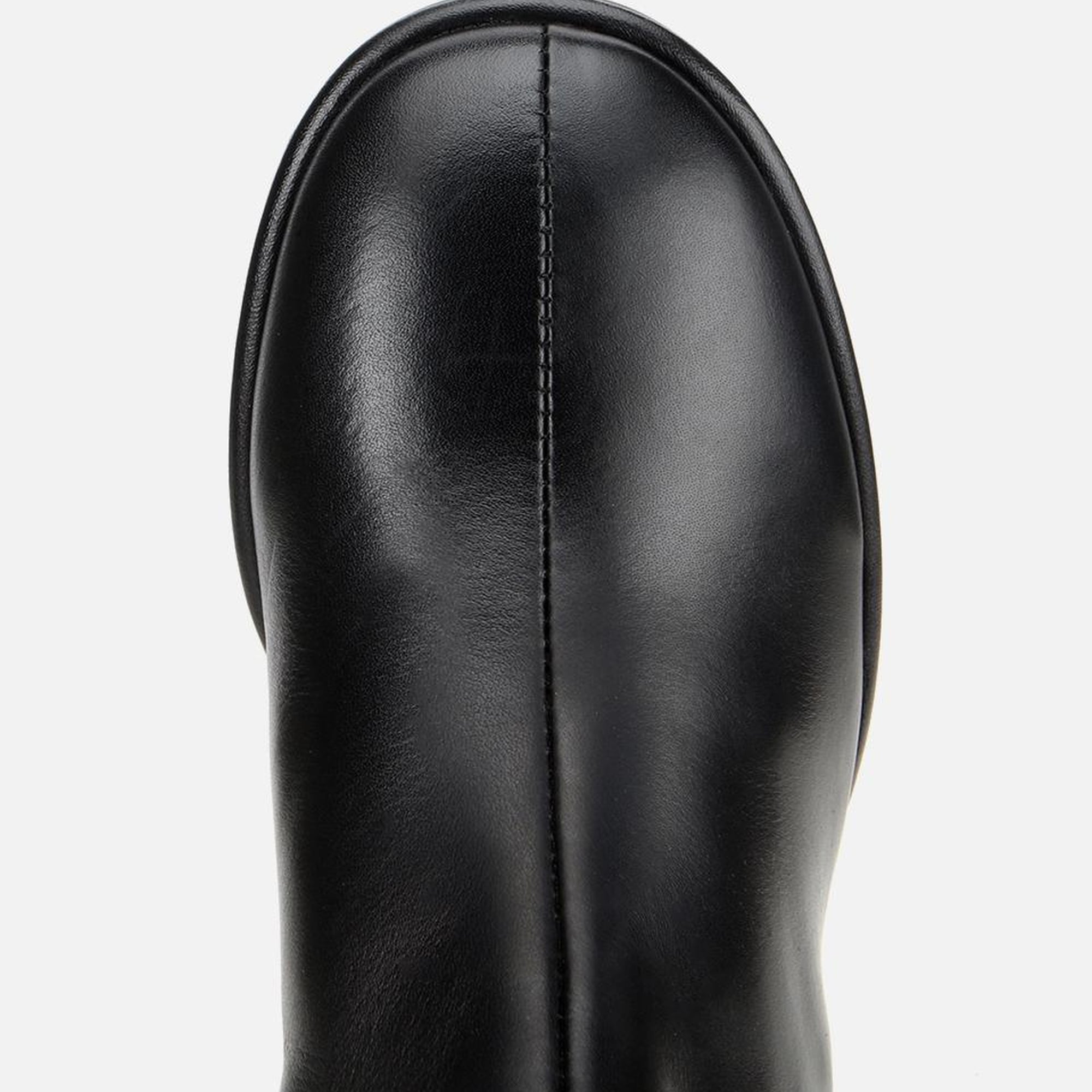 Kadın Deri Siyah Bilekte Topuklu Bot