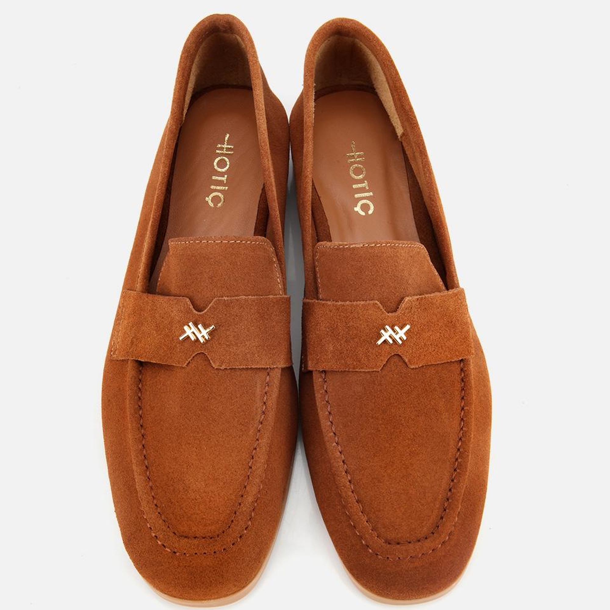 Kadın Süet Deri Taba Yumuşak Dokulu Klasik Loafer