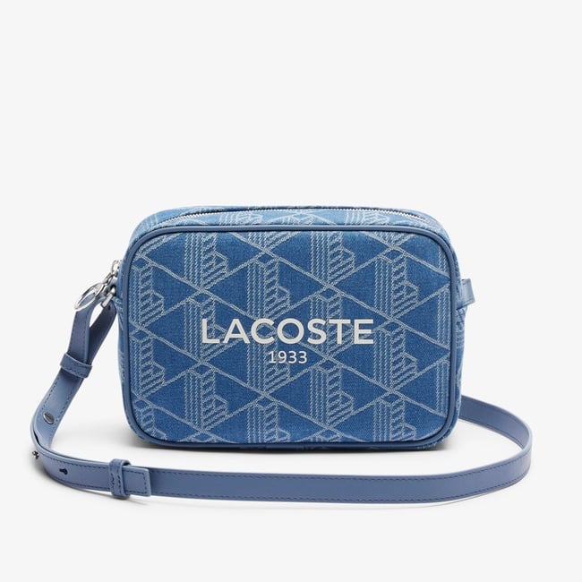  Lacoste Heritage Kadın Monogram Mavi Postacı Çantası