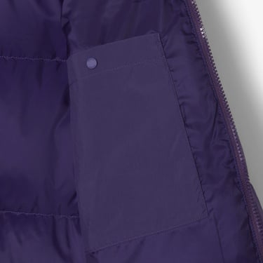  Lacoste Kadın Relaxed Fit Kapüşonlu Mor Şişme Mont