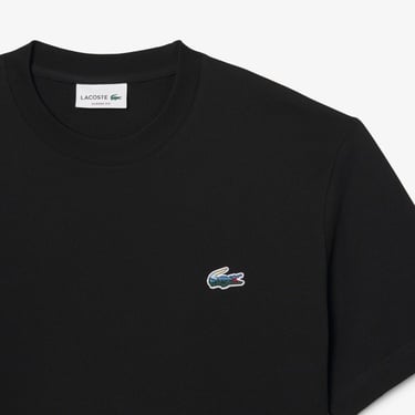  Lacoste Erkek Classic Fit Bisiklet Yaka Siyah T-Shirt