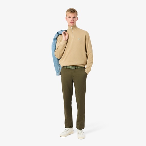  Lacoste Erkek Slim Fit Haki Chino Pantolon