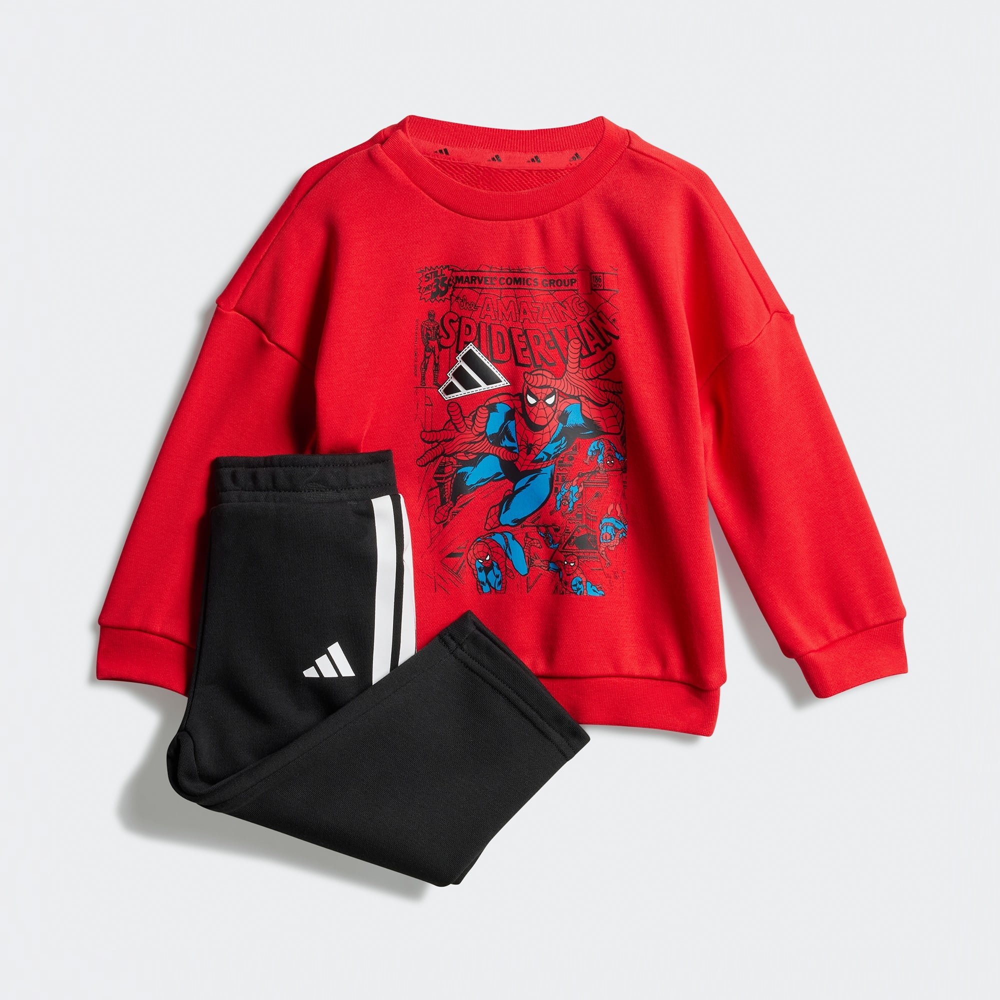 adidas Marvel Spiderman Çocuk Kırmızı Eşofman Takımı