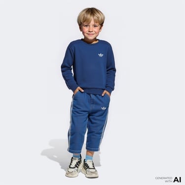  adidas x Zwide Graphic Çocuk Mavi Eşofman Takımı