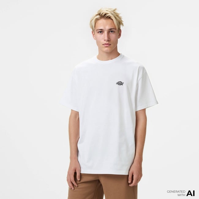  Dickies Summerdale Ss Erkek Beyaz T-Shirt