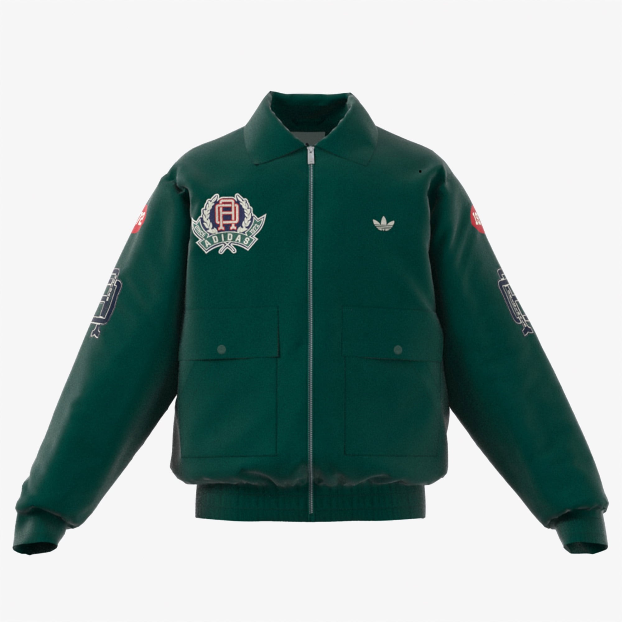 adidas VRCT Erkek Yeşil Yün Ceket