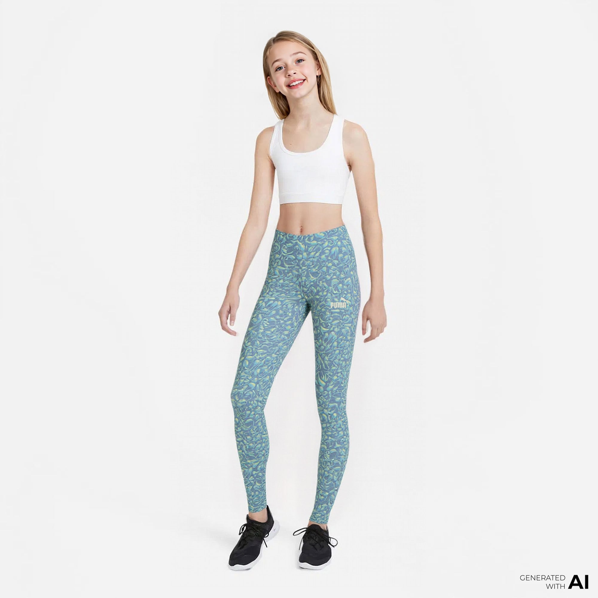  Puma Tweenerverse Çocuk Mavi Eşofman Altı