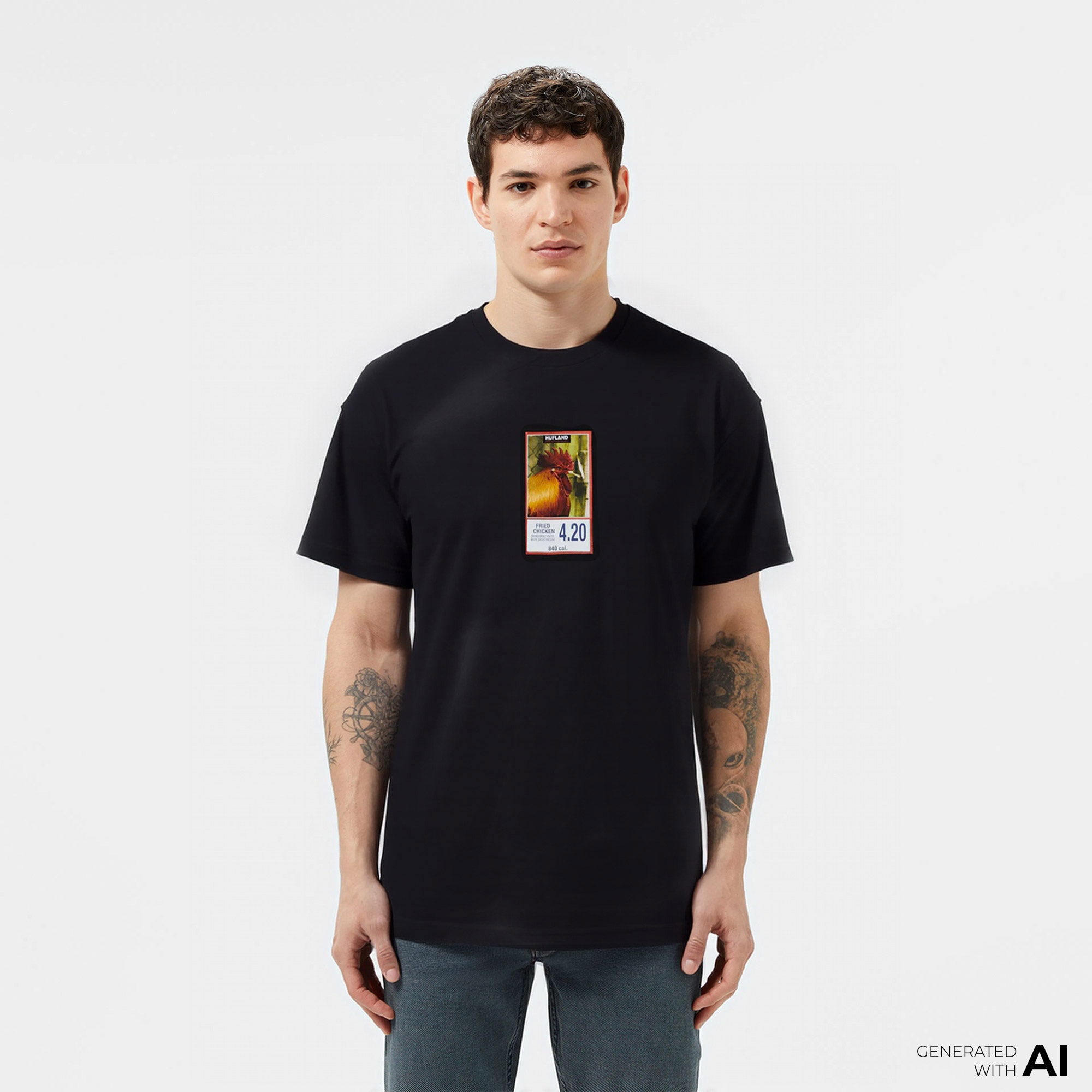 Huf Fried Erkek Siyah T-Shirt