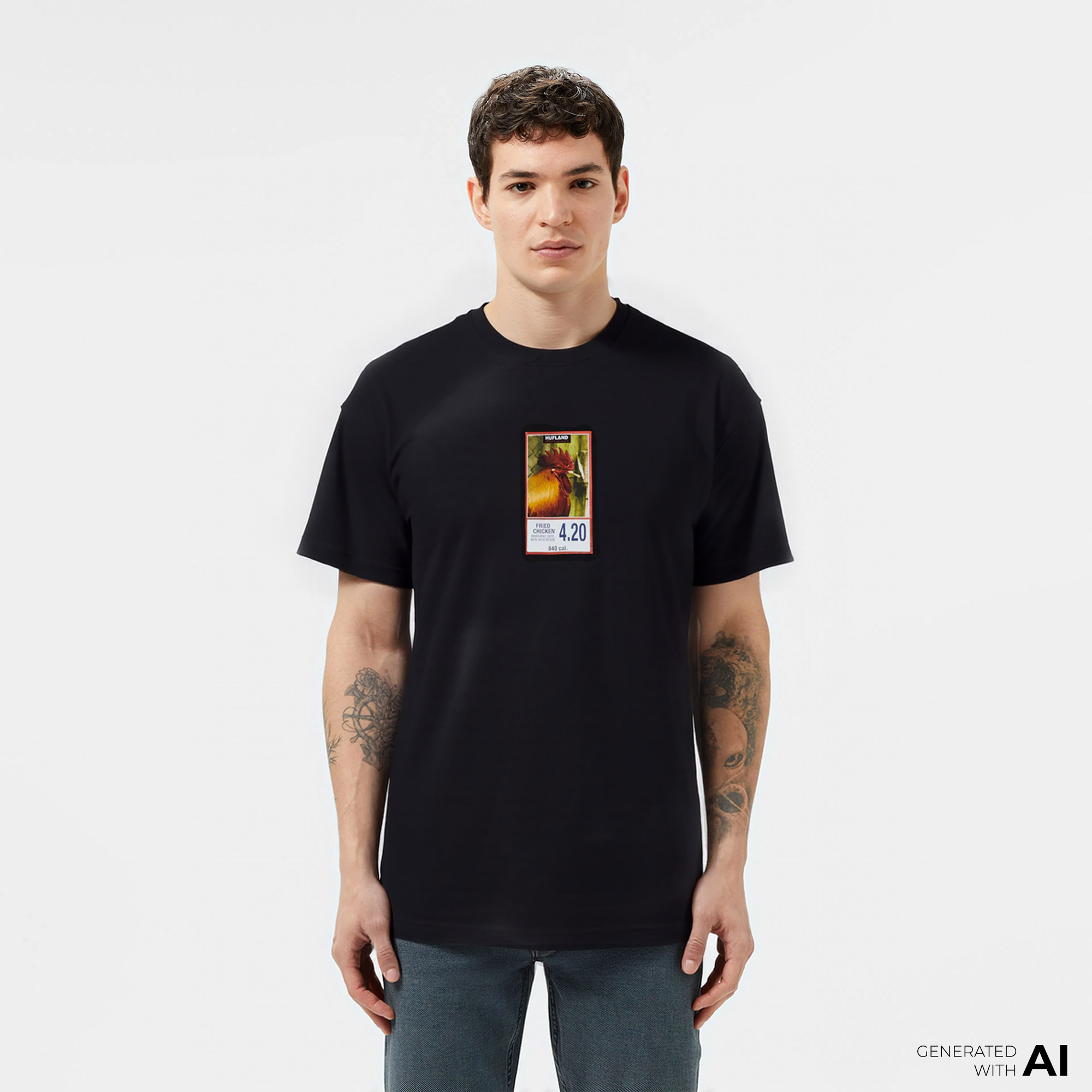  Huf Fried Erkek Siyah T-Shirt