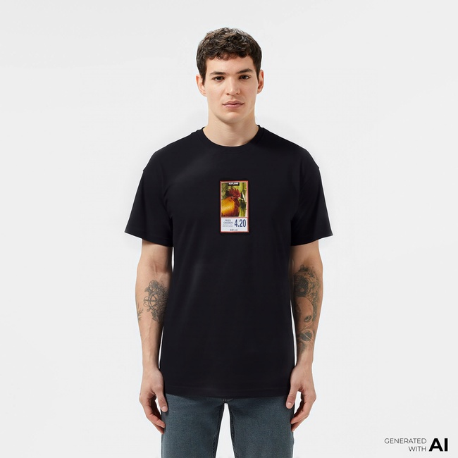  Huf Fried Erkek Siyah T-Shirt
