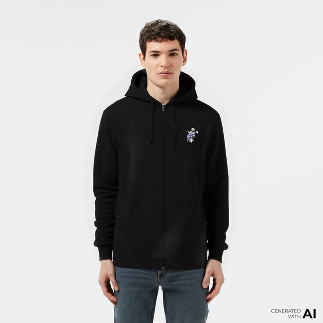  Huf Cupid F/Z Erkek Siyah Hoodie