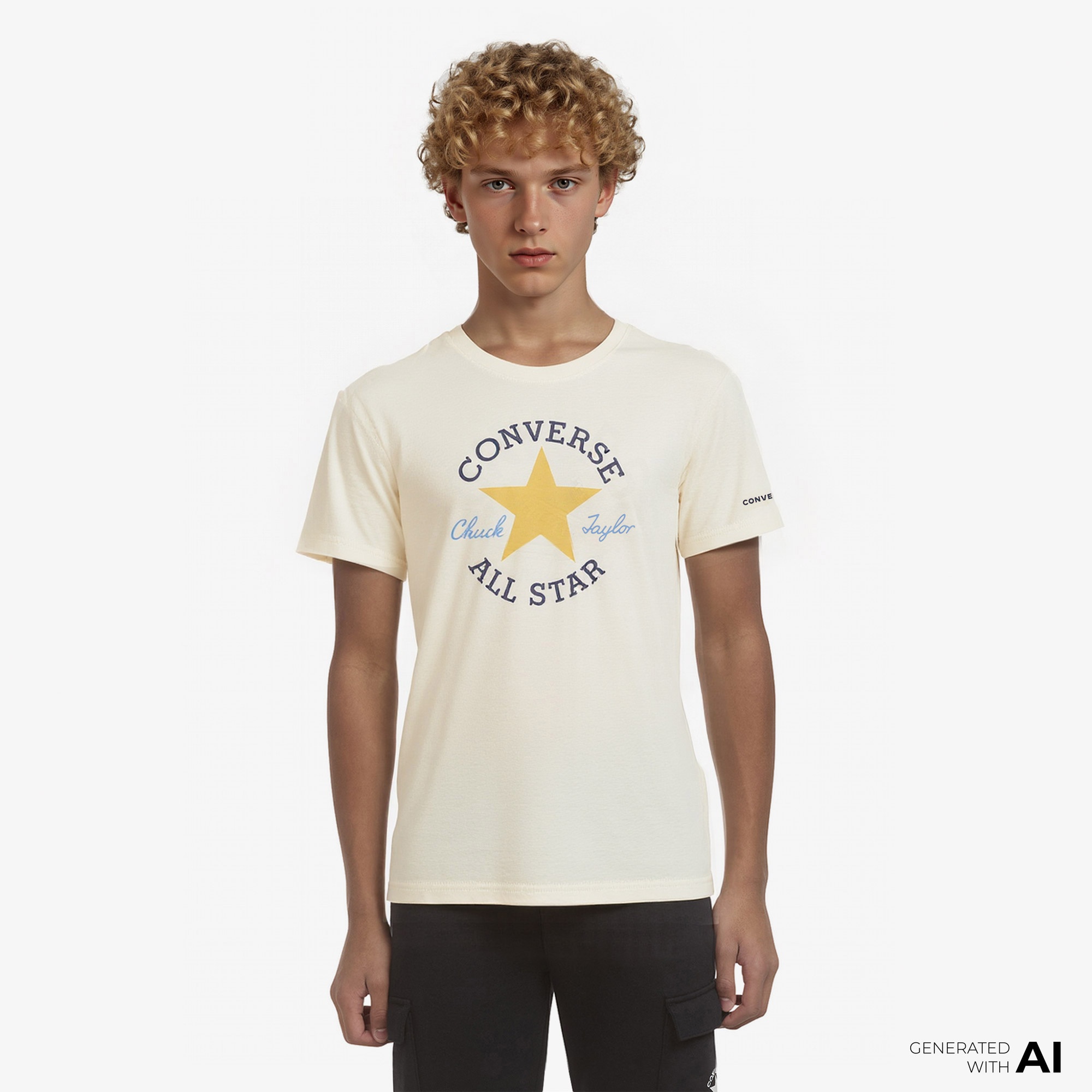 Converse Chuck Taylor Çocuk Krem T-Shirt