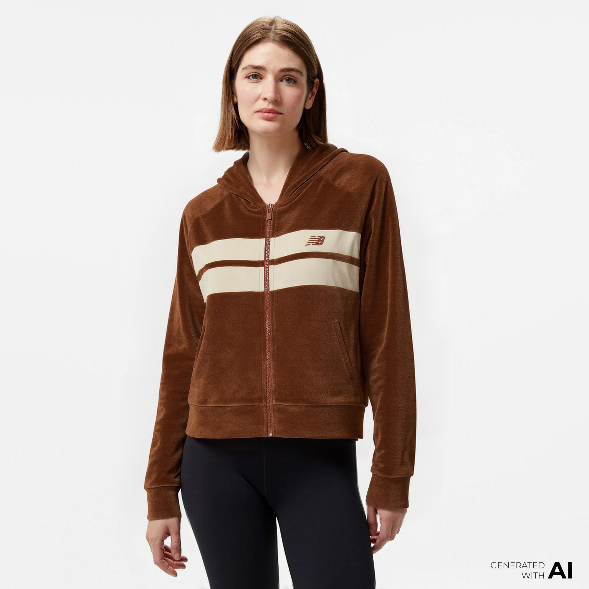 New Balance Lifestyle Kadın Kahverengi Ceket
