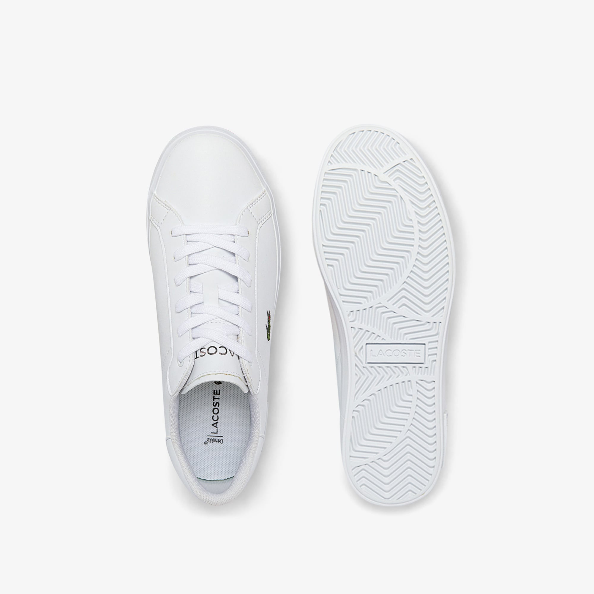  Lacoste Powercourt Çocuk Beyaz Sneaker