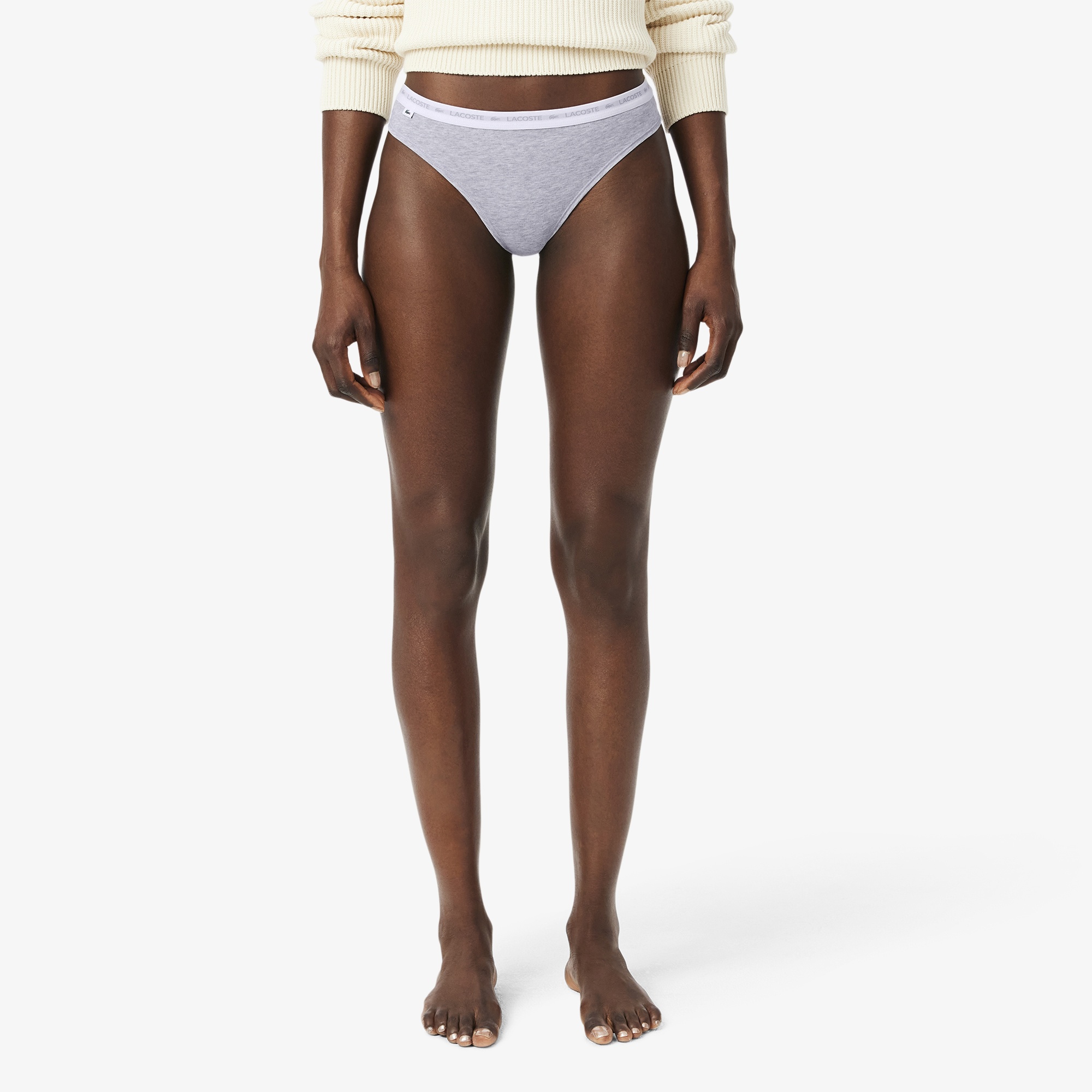 Lacoste Kadın Regular Fit 3'lü Renkli Külot