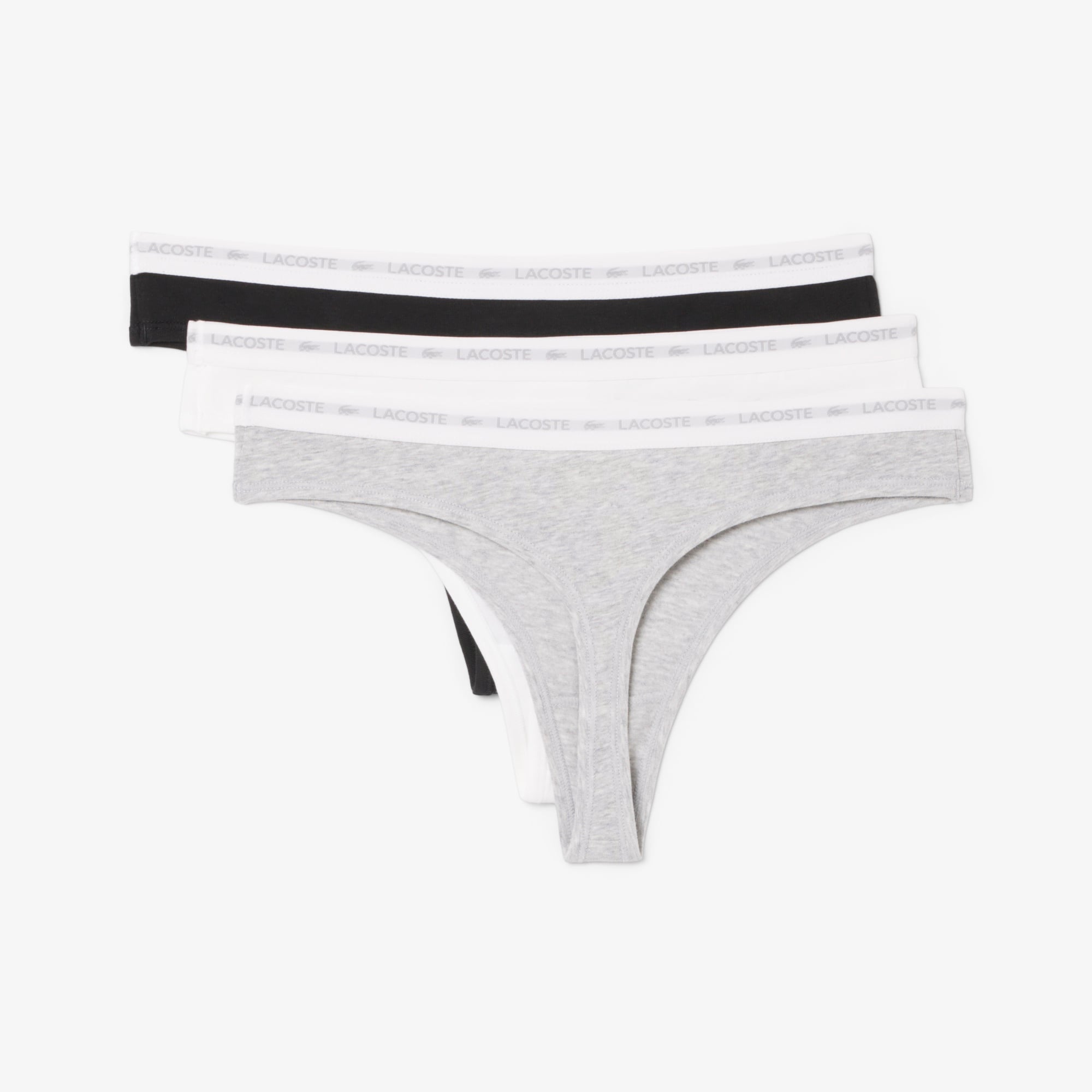 Lacoste Kadın Regular Fit 3'lü Renkli Külot