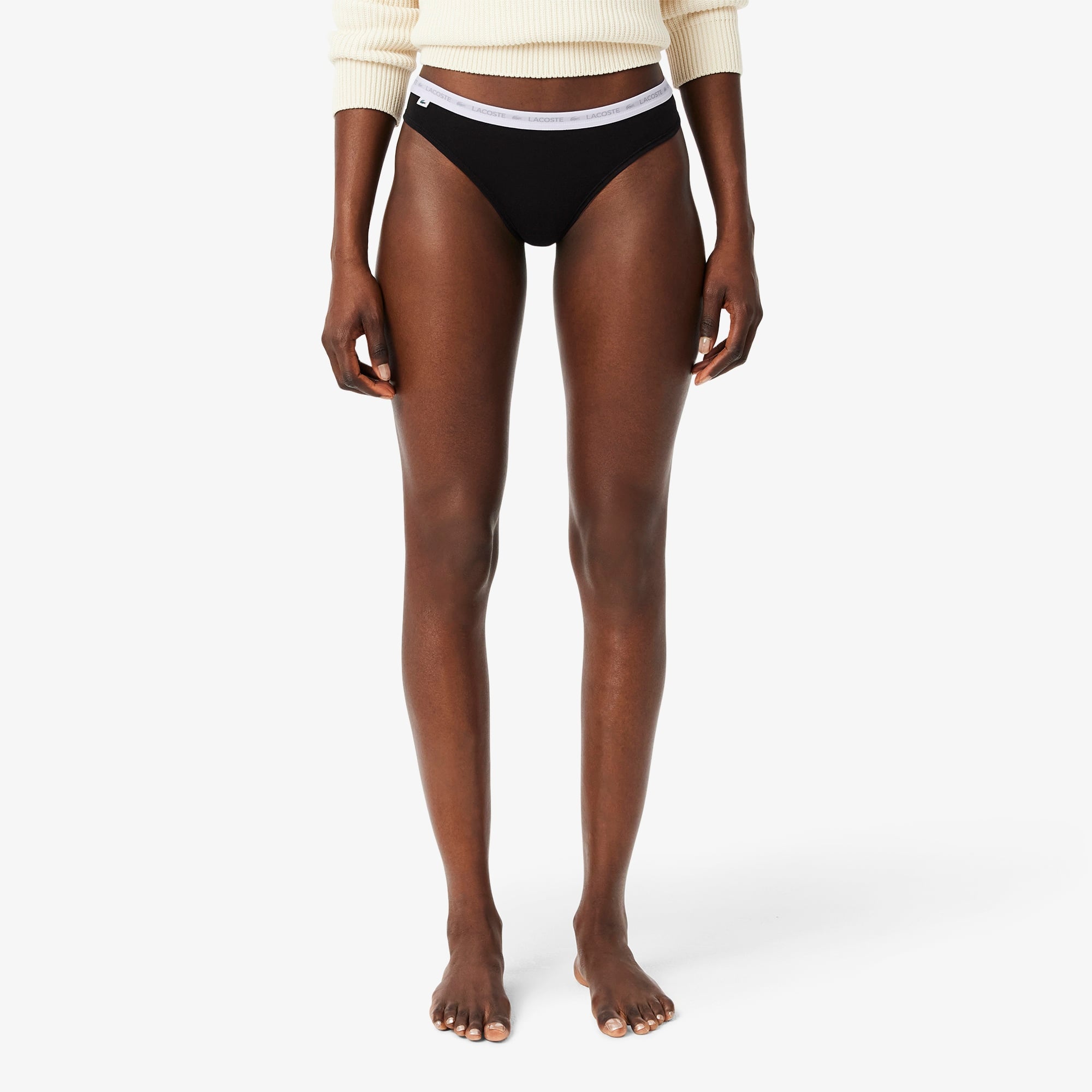 Lacoste Kadın Regular Fit 3'lü Renkli Külot