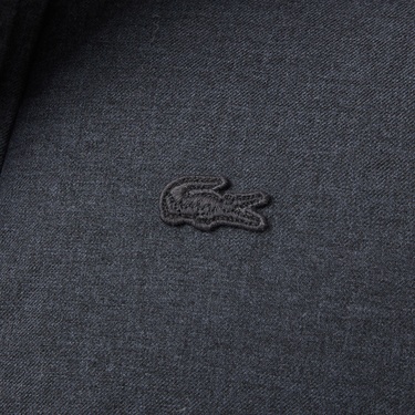  Lacoste Erkek Dik Yaka Koyu Gri Yelek
