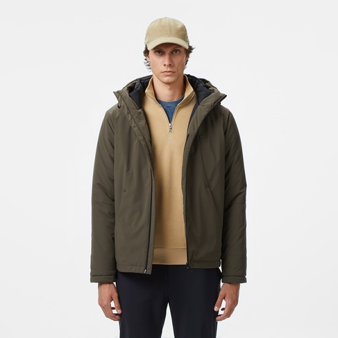  Lacoste Erkek Kapüşonlu Haki Mont