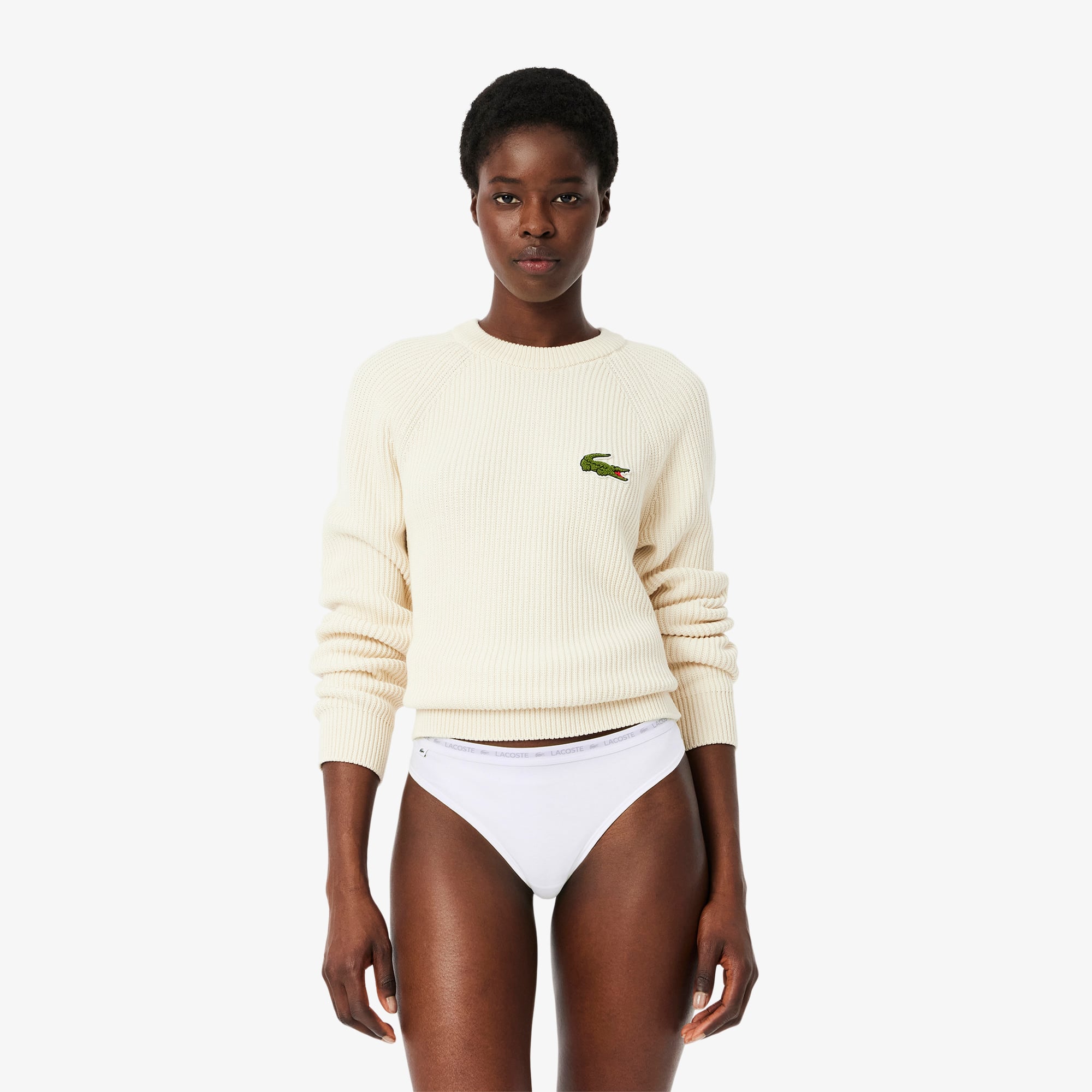  Lacoste Kadın Regular Fit 3'lü Renkli Külot