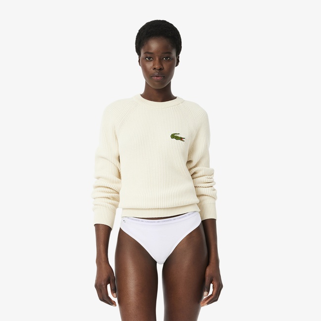  Lacoste Kadın Regular Fit 3'lü Renkli Külot