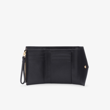  Lacoste Kadın Desenli Siyah Kartlık