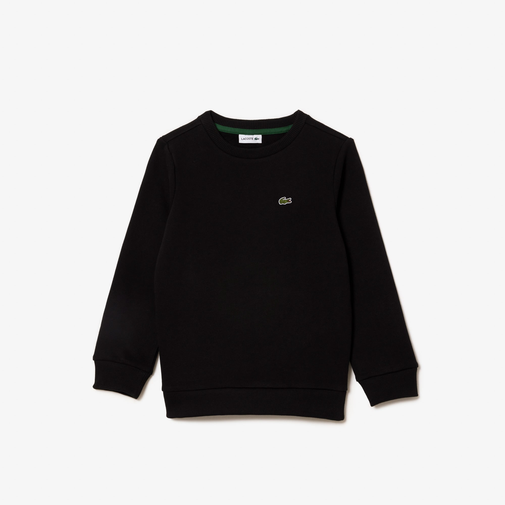 Lacoste Çocuk Bisiklet Yaka Siyah Sweatshirt