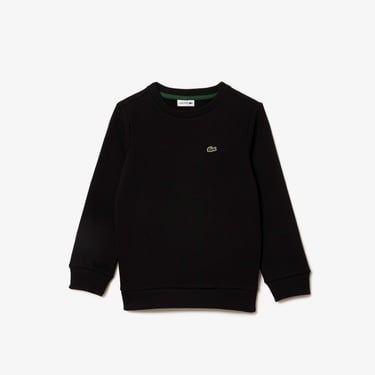  Lacoste Çocuk Bisiklet Yaka Siyah Sweatshirt