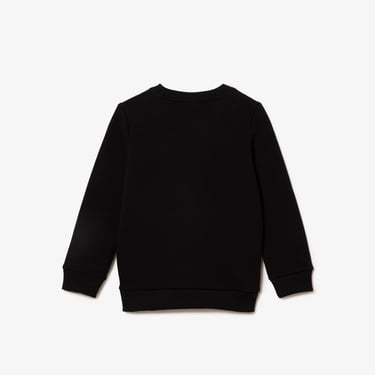  Lacoste Çocuk Bisiklet Yaka Siyah Sweatshirt