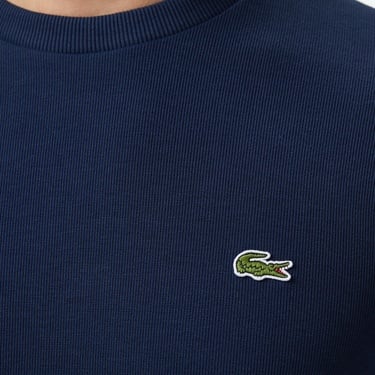  Erkek Regular Fit Uzun Kollu Bisiklet Yaka Lacivert T-Shirt