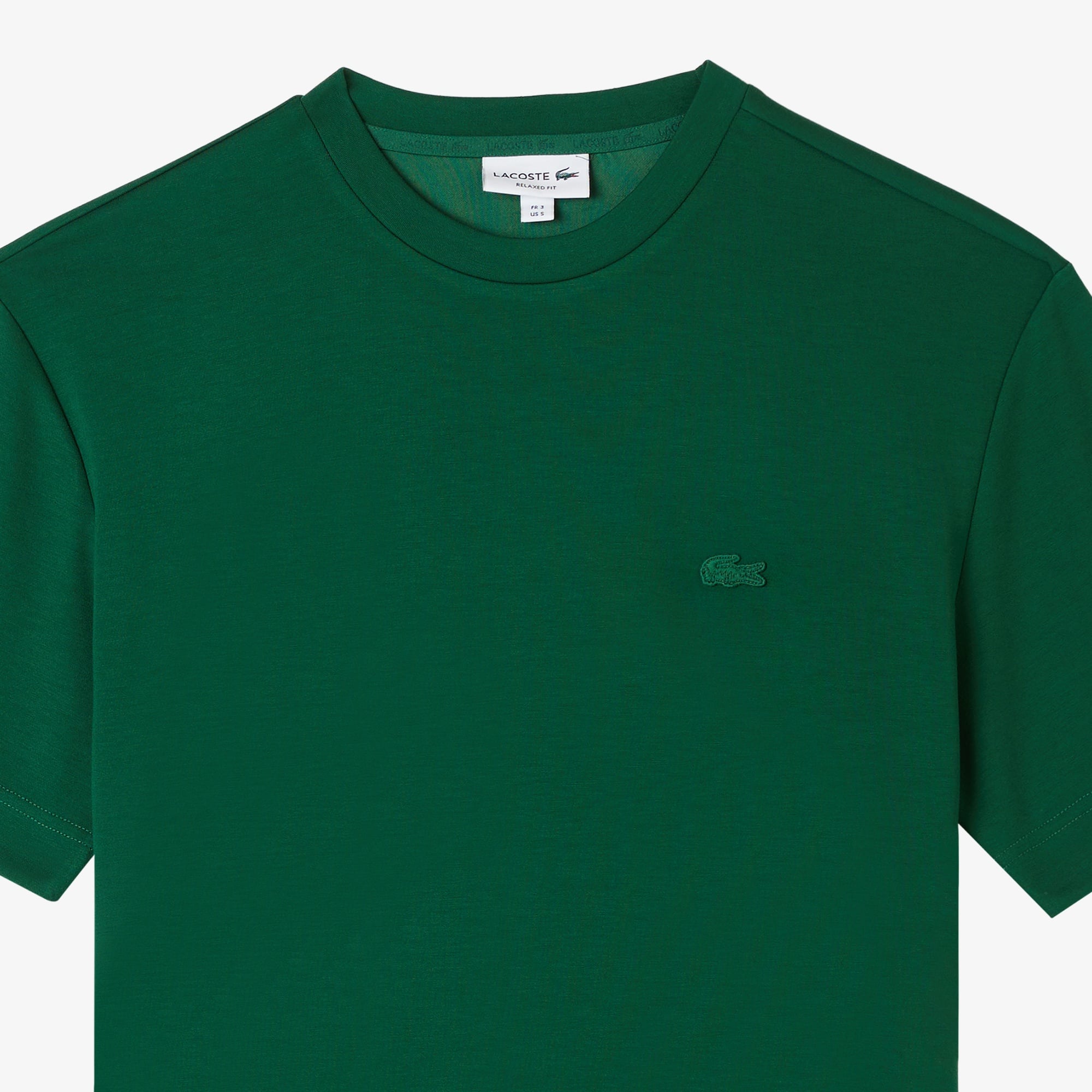 Lacoste Erkek Oversize Fit Bisiklet Yaka Yeşil T-Shirt