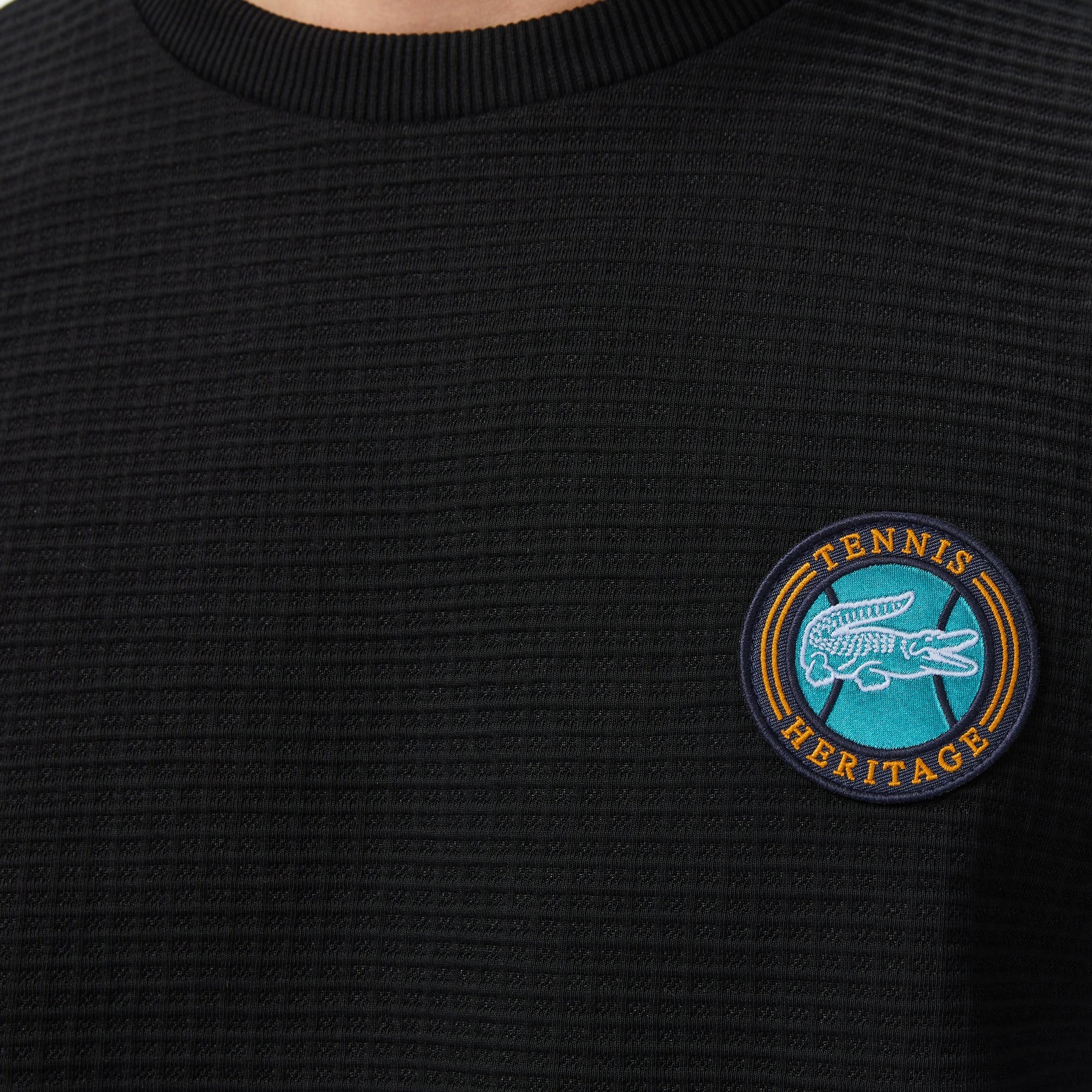 Erkek Uzun Kollu Bisiklet Yaka Siyah T-Shirt