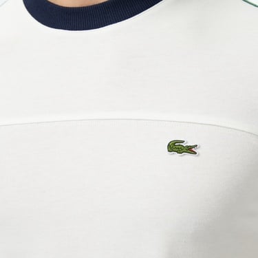  Lacoste Erkek Regular Fit Bisiklet Yaka Beyaz T-Shirt