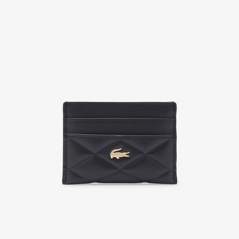  Lacoste Kadın Desenli Siyah Kartlık