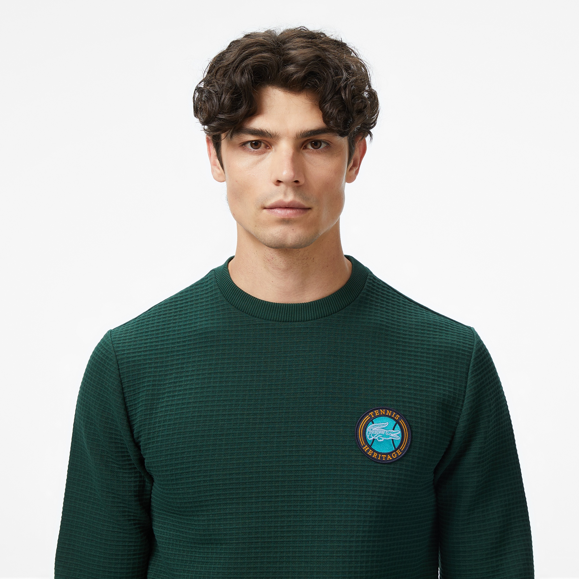 Lacoste Erkek Uzun Kollu Bisiklet Yaka Yeşil T-Shirt