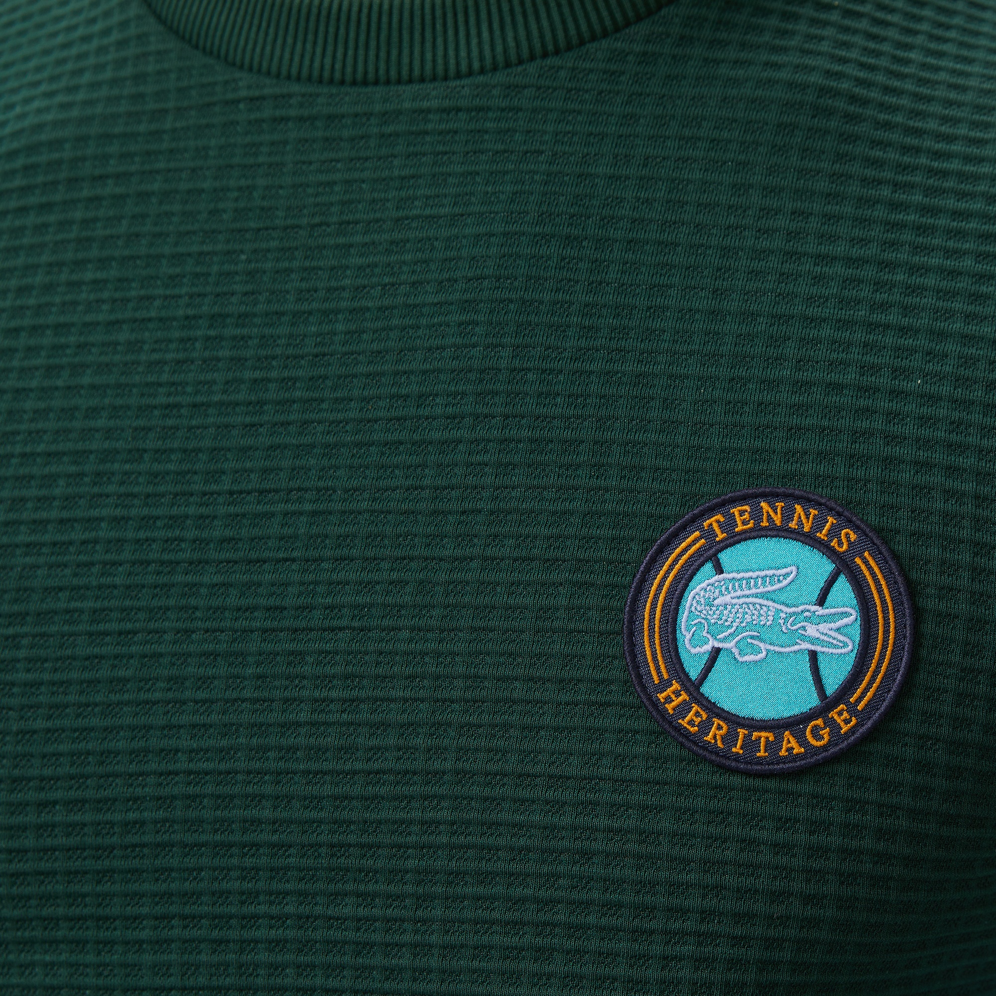 Lacoste Erkek Uzun Kollu Bisiklet Yaka Yeşil T-Shirt