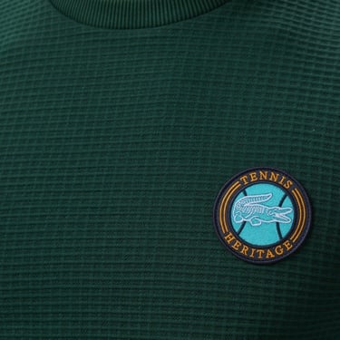  Lacoste Erkek Uzun Kollu Bisiklet Yaka Yeşil T-Shirt