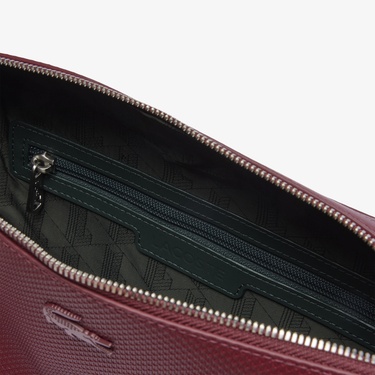  Lacoste Chantaco Erkek Deri Bordo Postacı Çantası