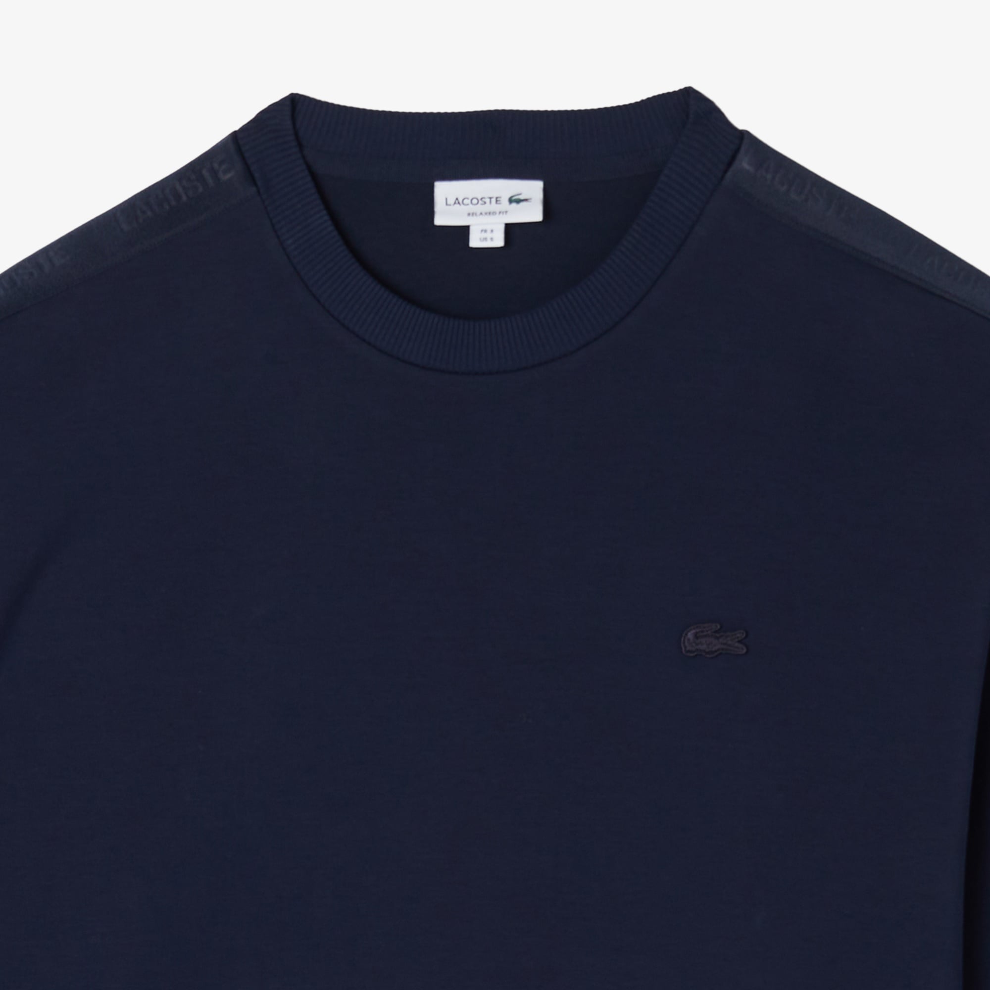 Erkek Relaxed Fit Bisiklet Yaka Lacivert Sweatshirt