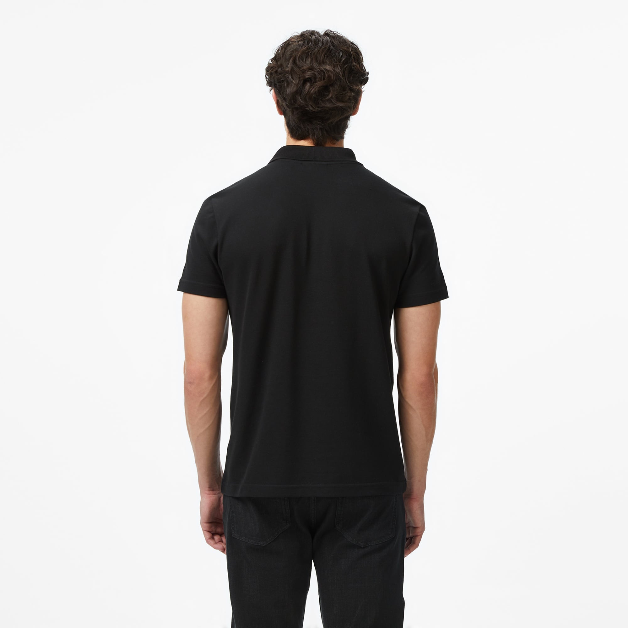 Lacoste Erkek Regular Fit Renk Bloklu Siyah Polo