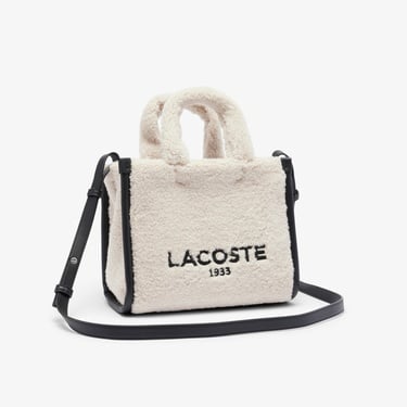  Lacoste Heritage Kadın Baskılı Krem Omuz Çantası