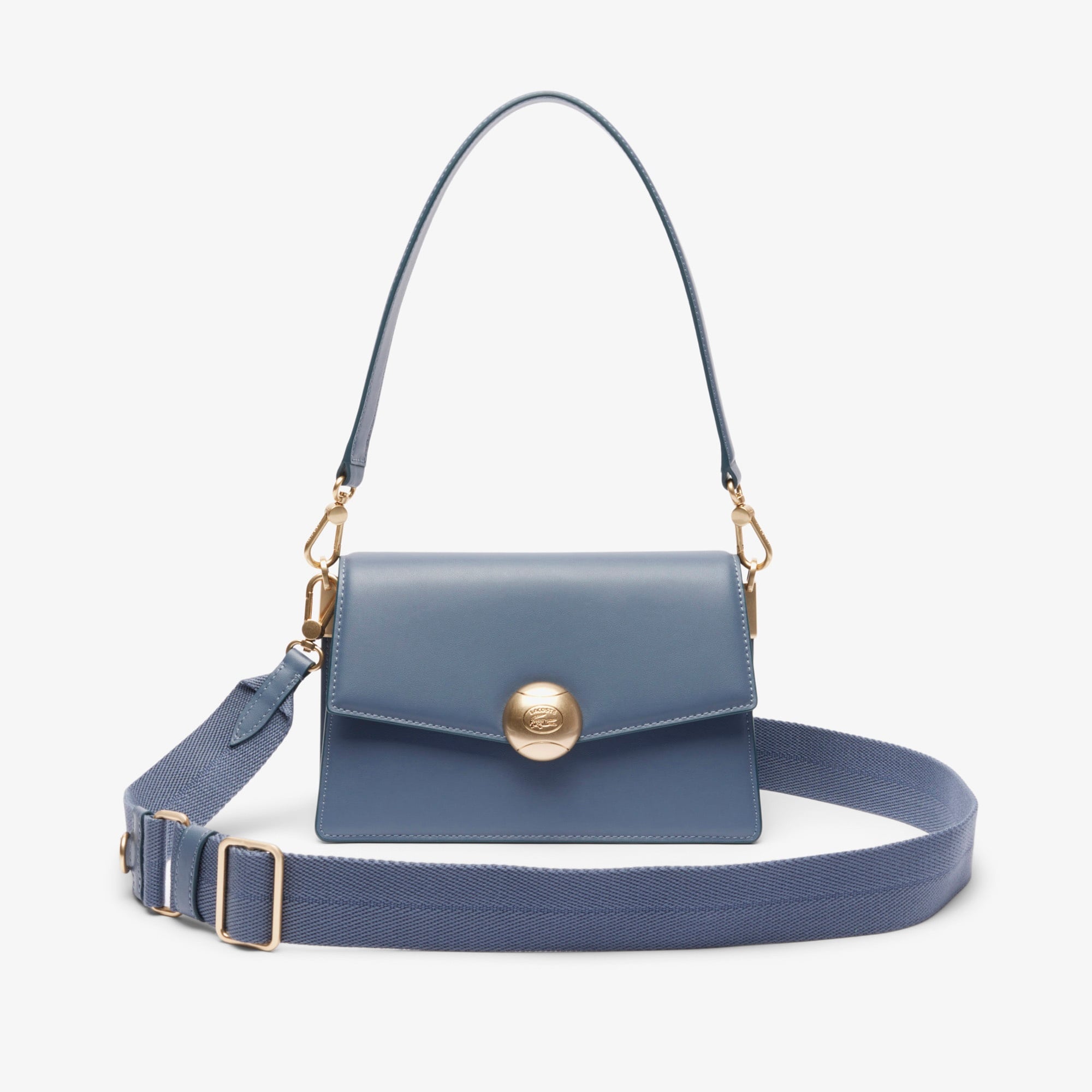 Lacoste Tennis Bliss Kadın Deri Mavi Omuz Çantası